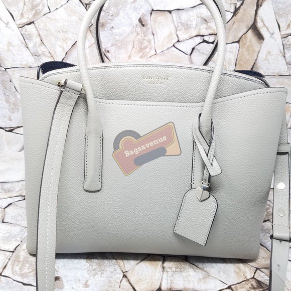 True Taupe Margaux Large Satchel Kate Spade - Picture 5 of 12